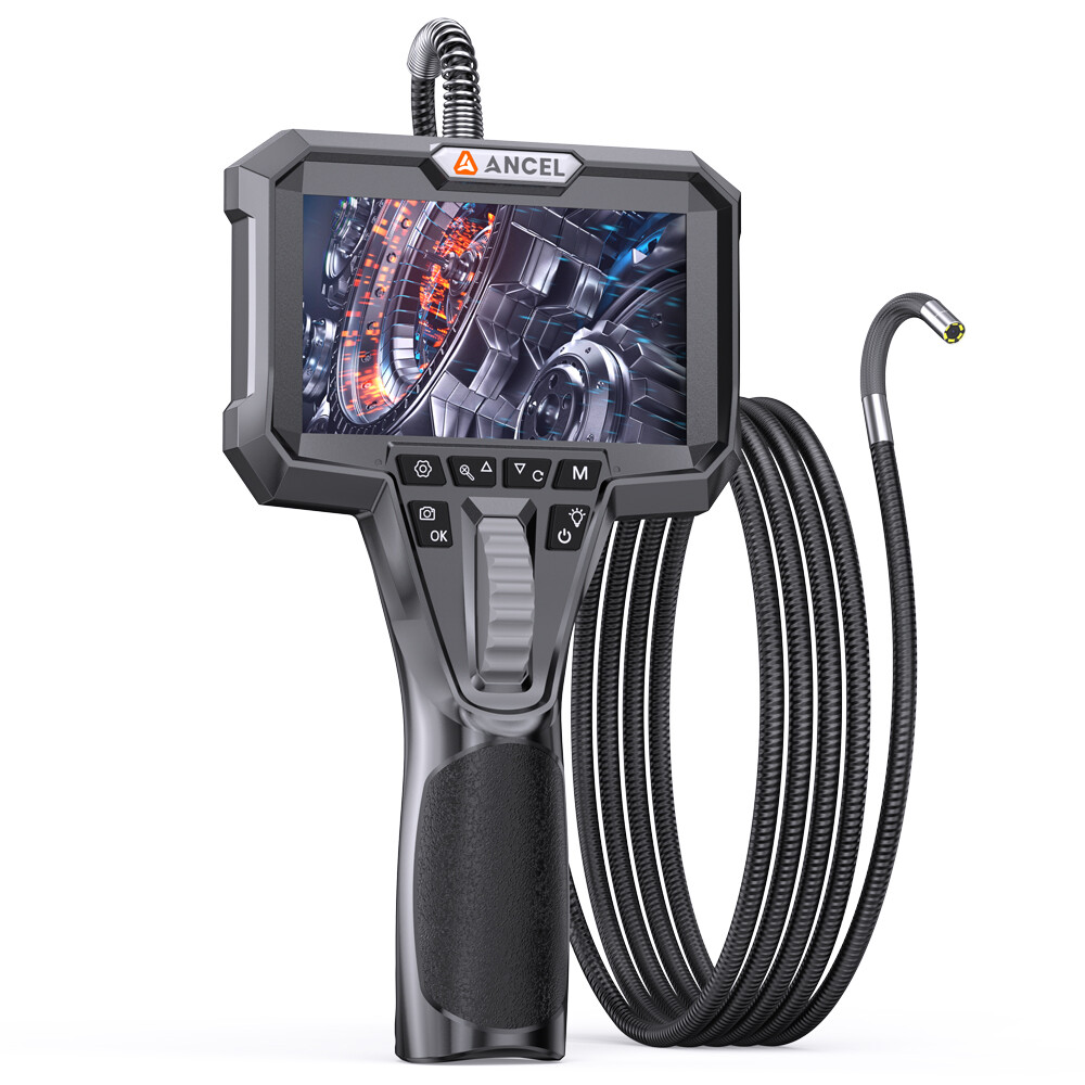 Industrial Borescope Inspection Snake Camera HD 4.3inch Screen Endoscope 6.2mm
