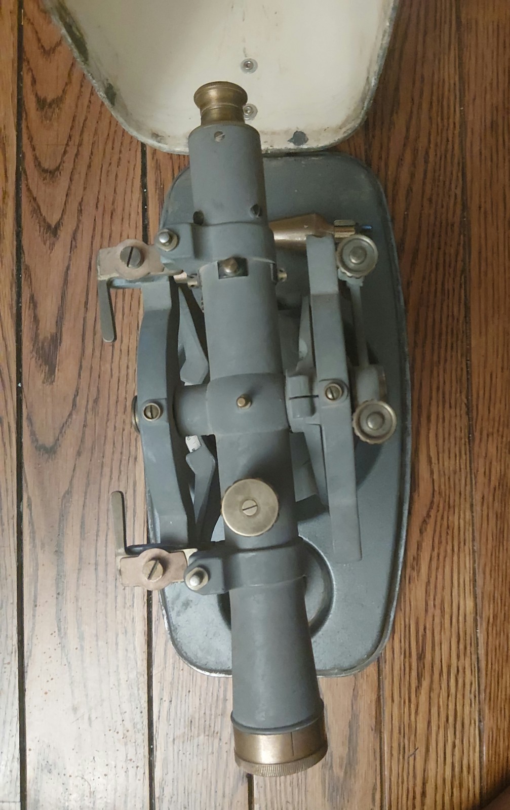 1960s VINTAGE DAVID WHITE INSTRUMENTS LAND SURVEYOR TRANSIT KIT w/ CASE