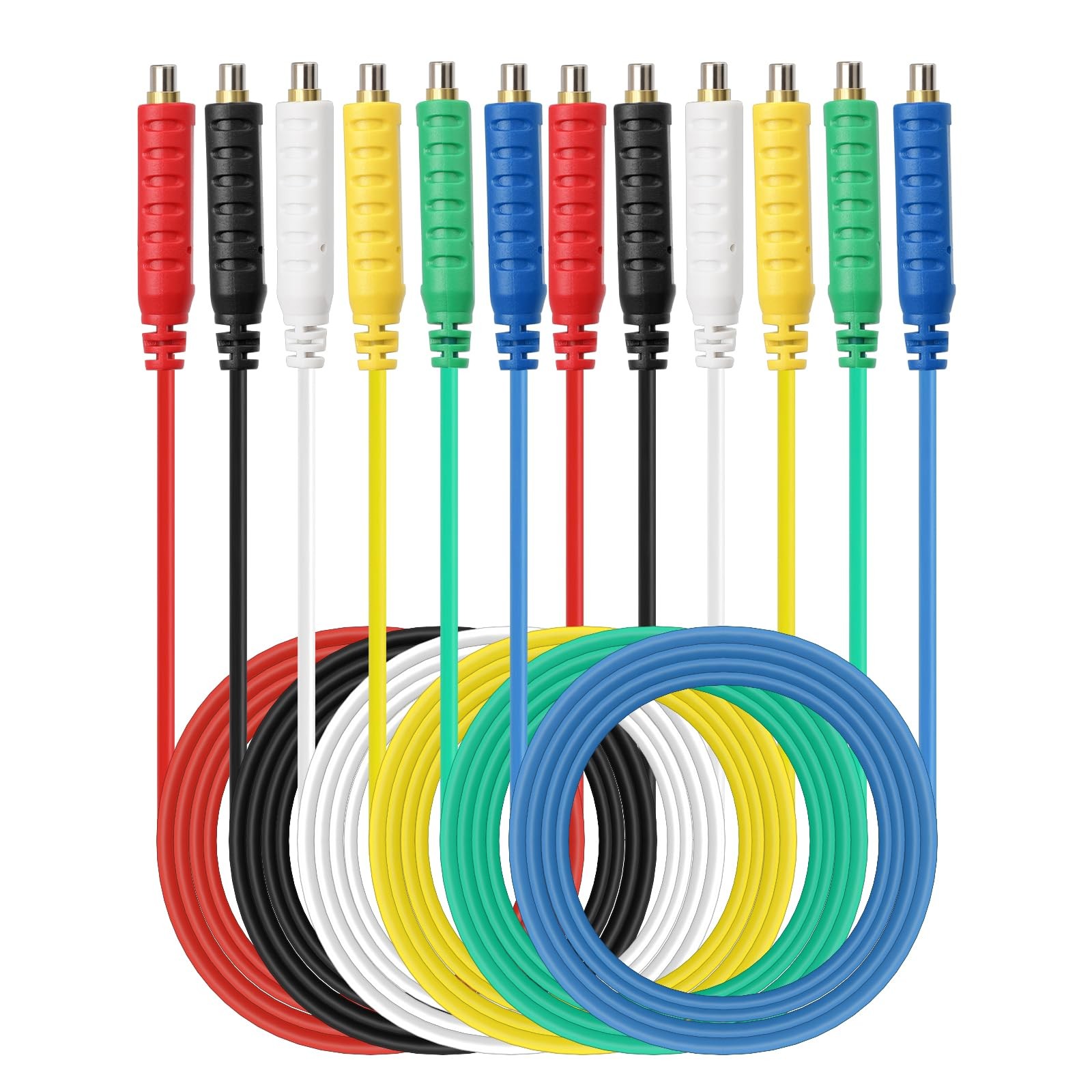 Sumnacon 6 Pcs Magnetic Jumper 39.4 inches, Red Black Yellow Green Blue White