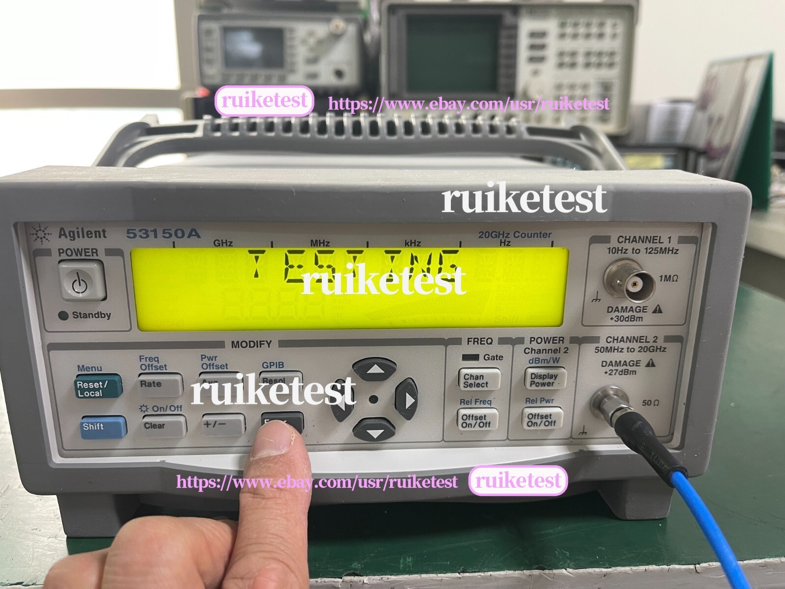 Agilent Keysight 53150A 10Hz-20GHz CW Microwave Frequency Counter _1097