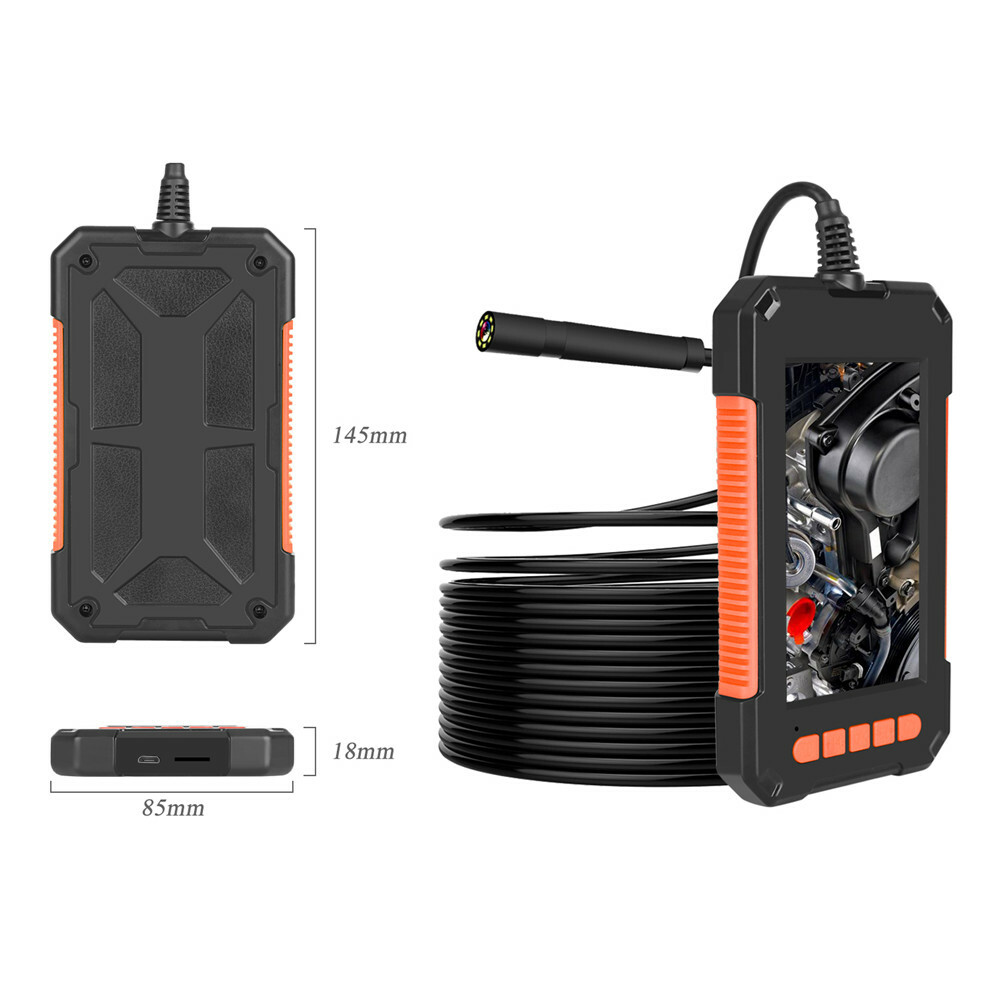 Precise Industrial Endoscope HD Camera 1080P 4.3″ Screen Borescope Inspection US
