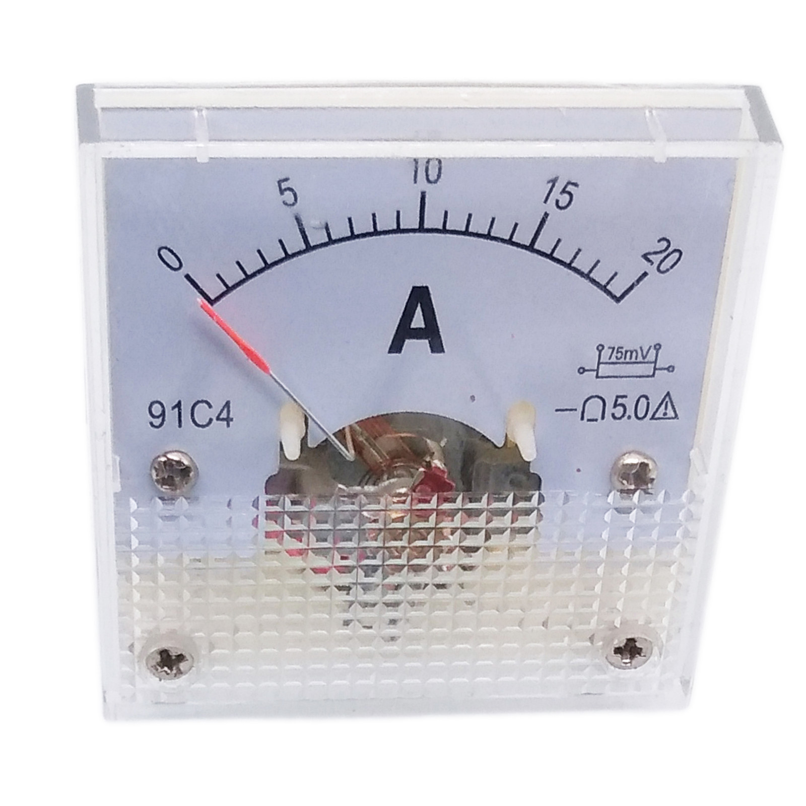 US Stock DC 0~20A Analog AMP Current Pointer Needle Panel Meter Ammeter & Shunt