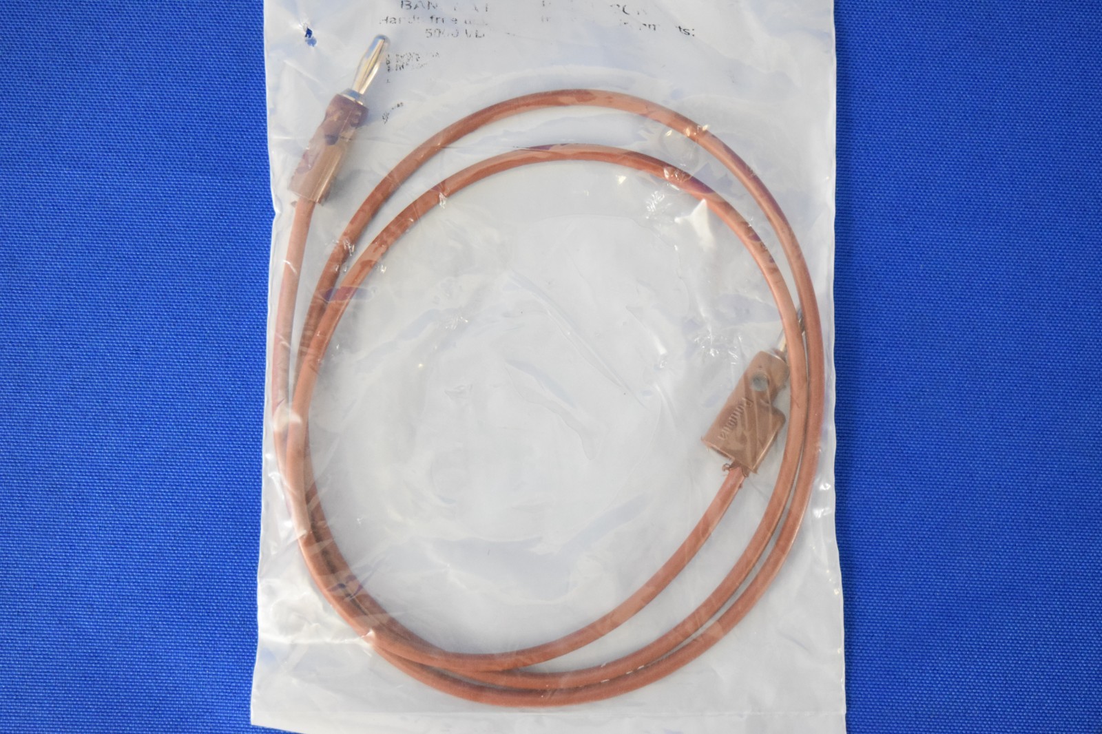 Pomona B-36-1 Banana Plug Patch Cord Stackable 36in Long 15A 5000V Brown