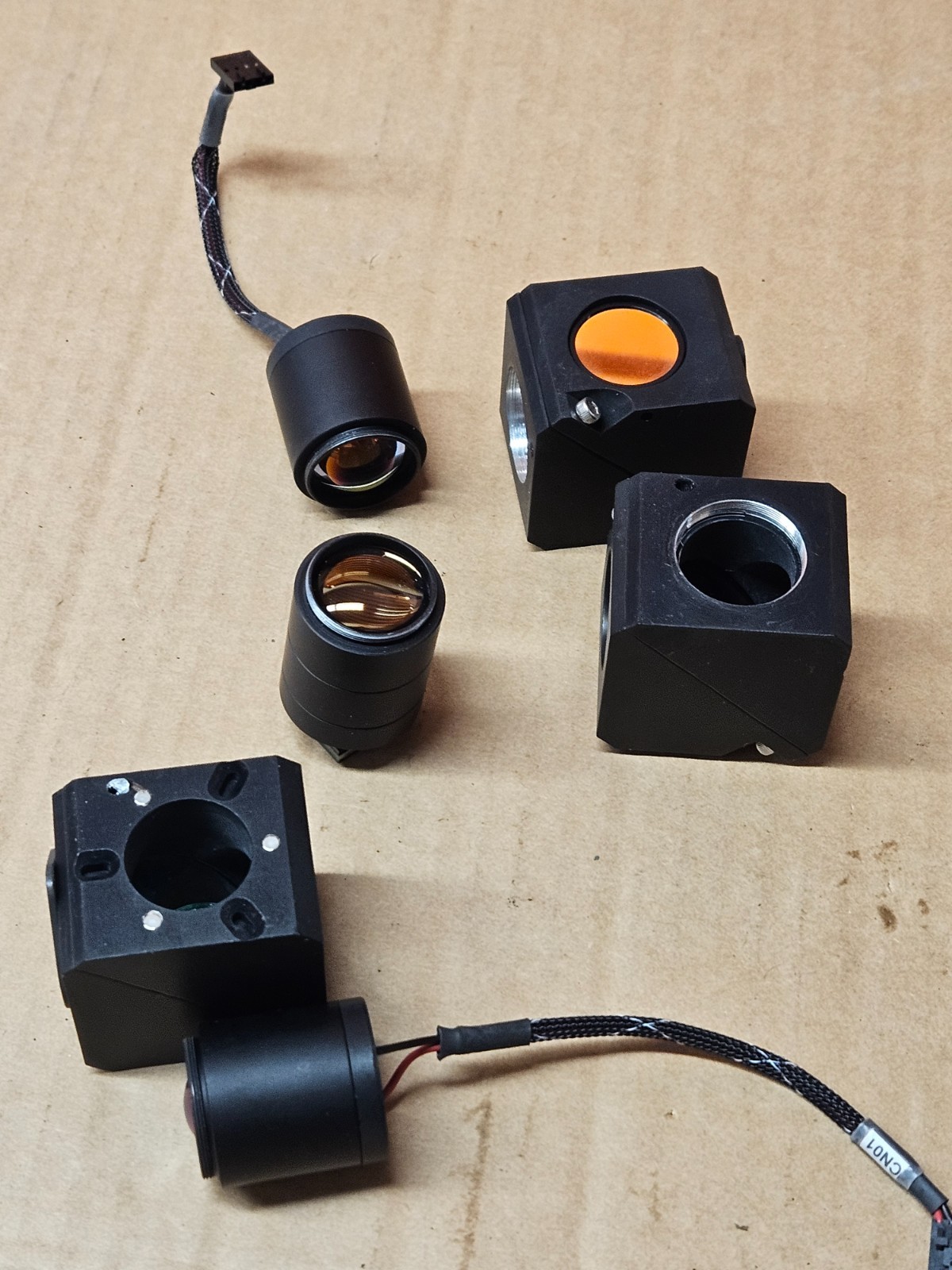 Lot of 3 Motorized Optical Filter Cubes – Fluorescence Light Path Imagining Syst