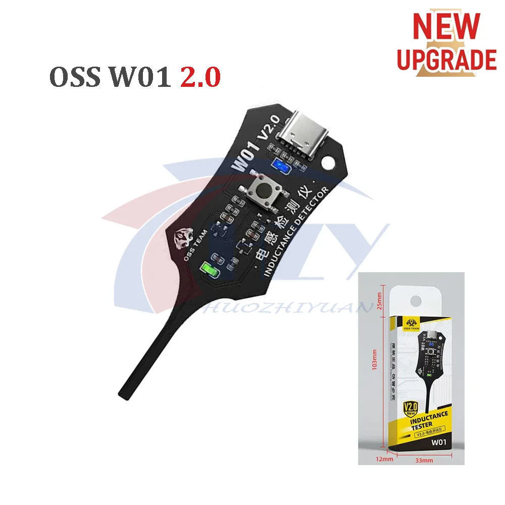 OSS W01 2.0 Type-C Inductance Tester Motherboard Coil Circuit Tester for Mobile