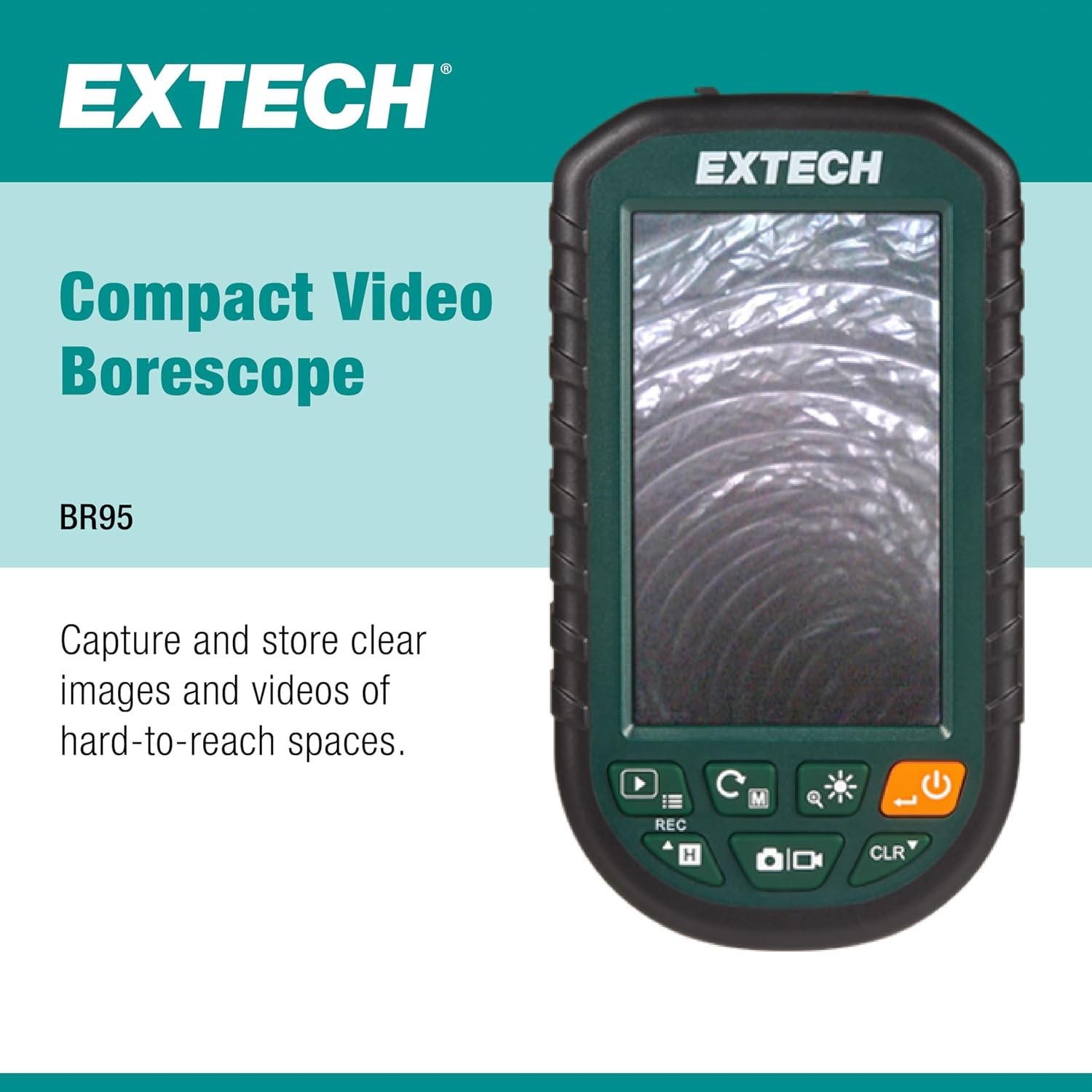 5.5mm Borescope Inspection Camera with 4.3″ LCD Monitor and Light