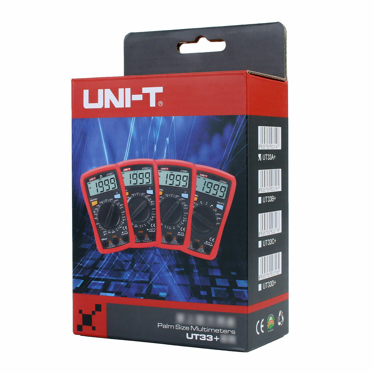 UNI-T UT33B+ Digital Multimeter LARGE LCD DC/AC Ω Amp Res Backlight SHIP FROM US