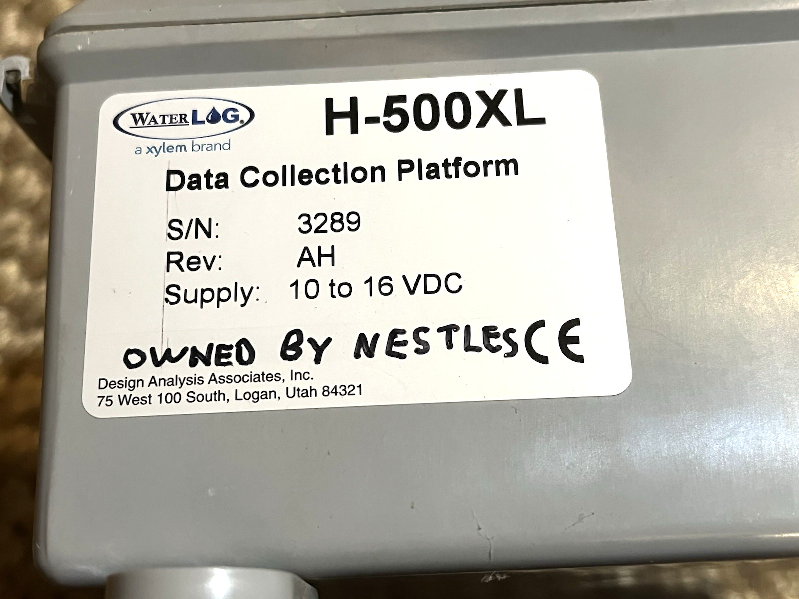 YSI WaterLOG Model H-500XL Data Logging System with Transducer