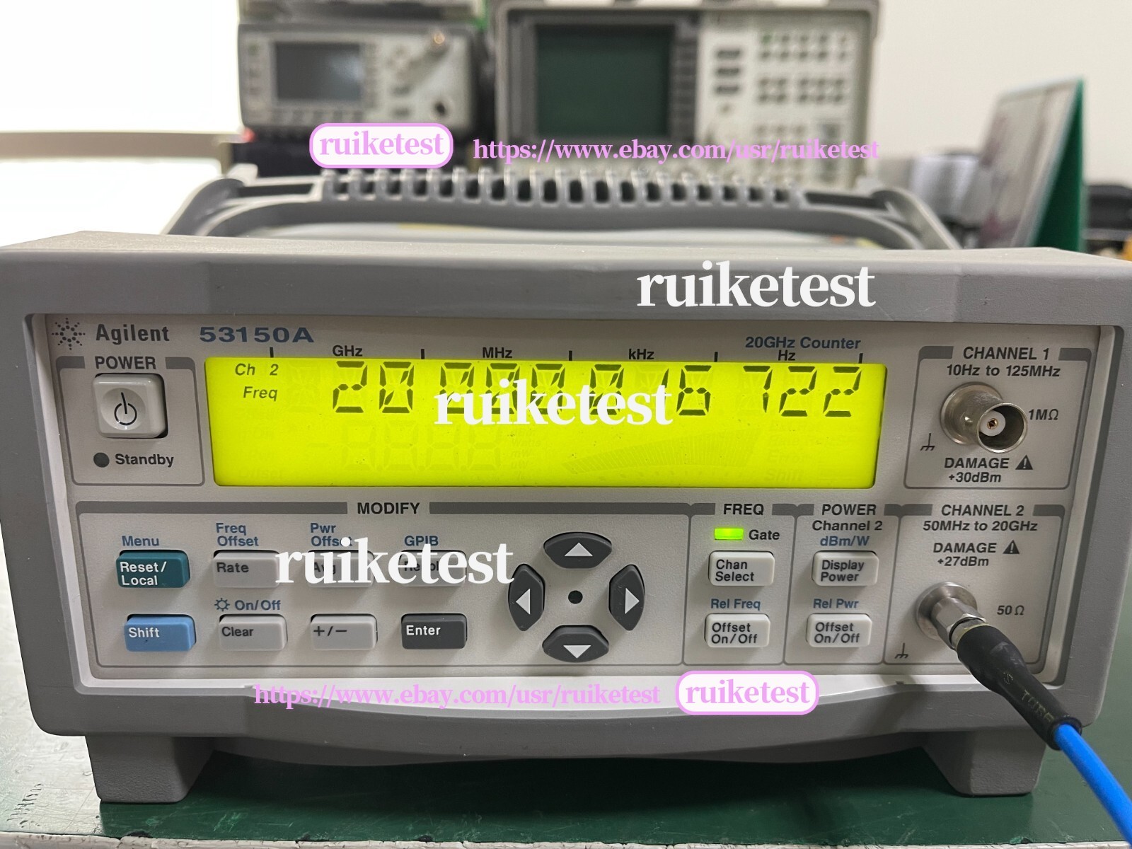 Agilent Keysight 53150A 10Hz-20GHz CW Microwave Frequency Counter _1096