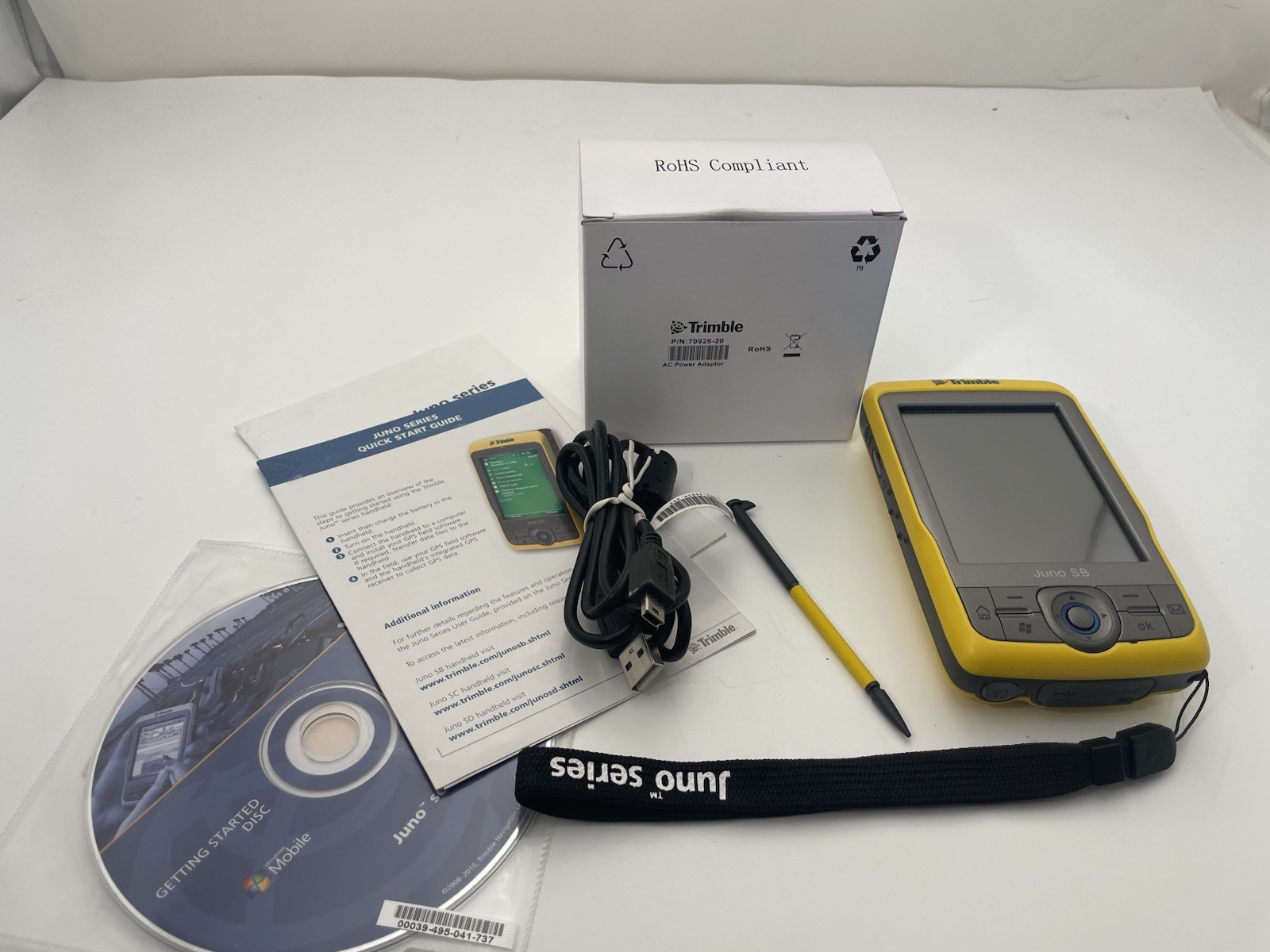 Trimble Juno SB GPS Mapping Data Collectors 66411-00 with Accesories in Box