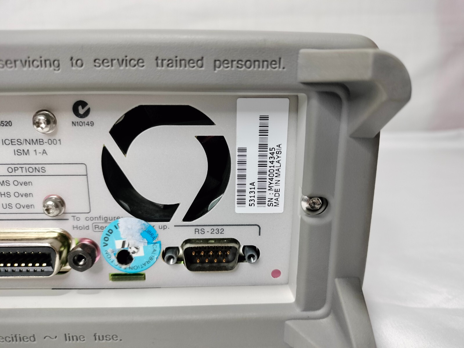 HP Agilent 53131A 225 MHz Universal Counter 170 VA Max S/N: MY40014345