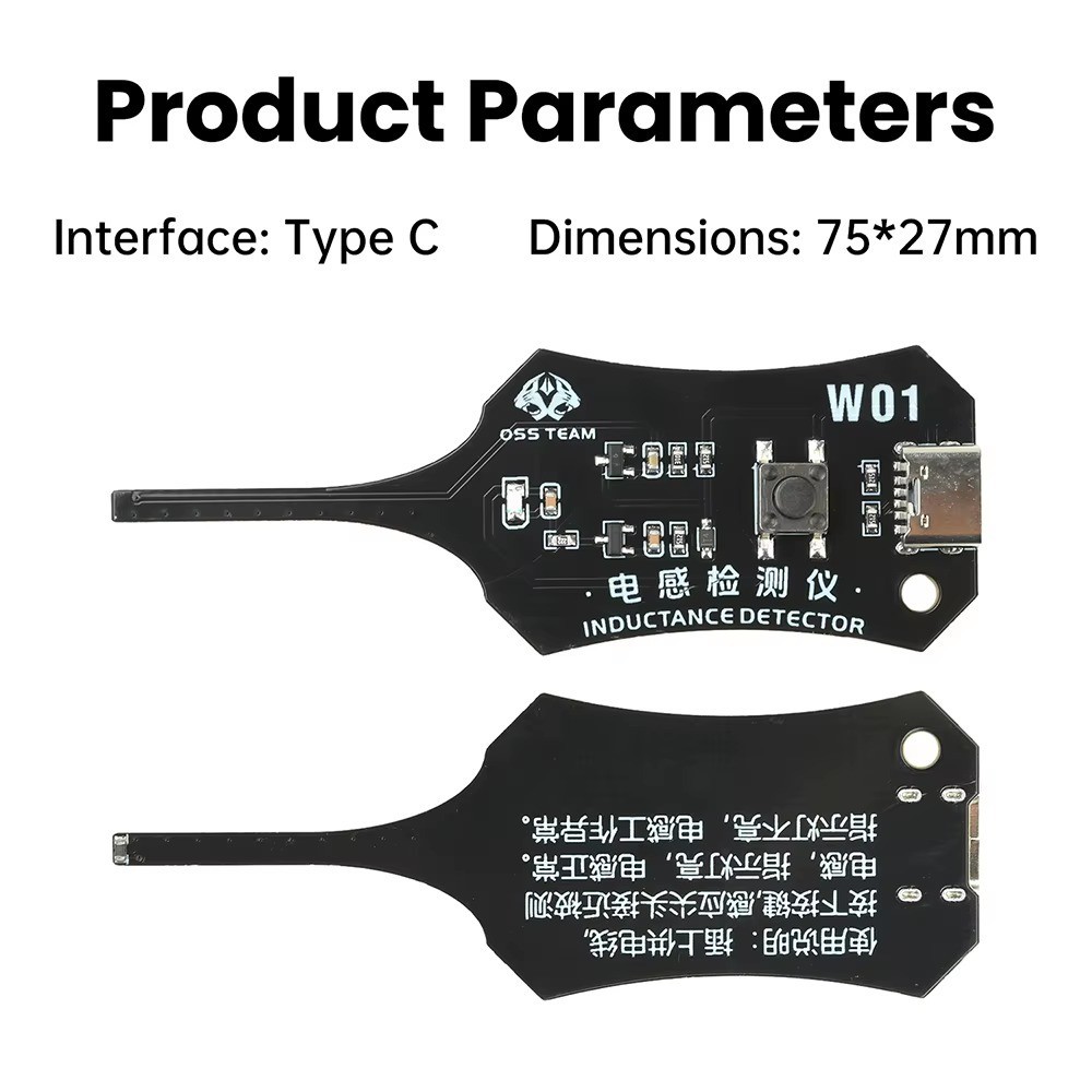 W01 Inductor Detector Tool for Mobile Phone Motherboard Coil Tester Fault Check