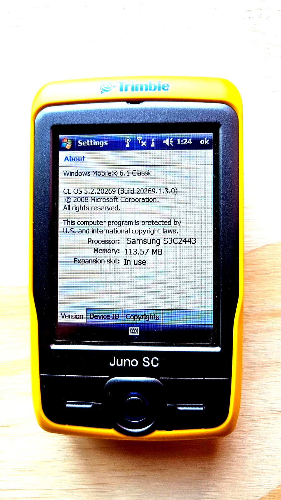 Trimble Juno SC Handheld GPS ArcPad Activated 3.5G Mapping Data Collector