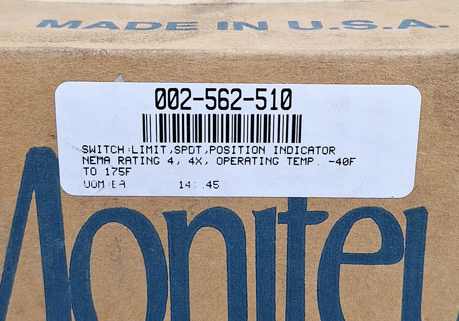 Moniteur Devices FMYB-E120 / 002-562-510 / Watchman VPT Limit Switch