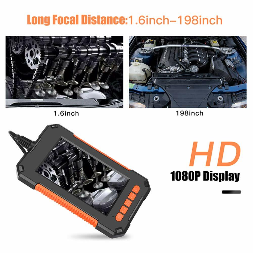 Precise Industrial Endoscope HD Camera 1080P 4.3″ Screen Borescope Inspection US