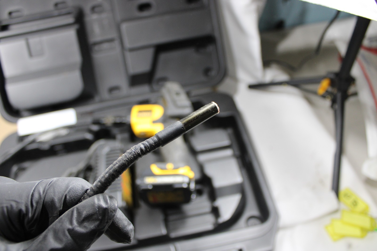 DeWalt 12v Max Cordless Inspection Camera DCT411 with case Parts Or Repair 10E