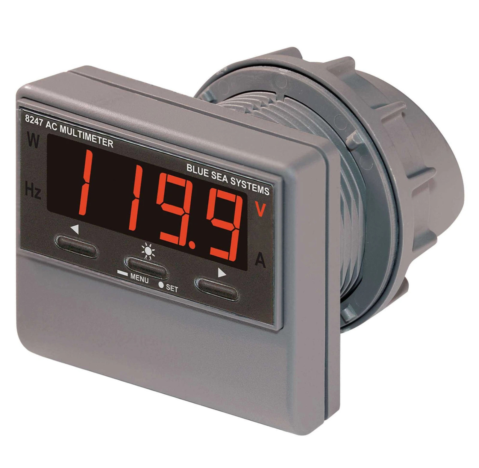Blue Sea 8247 AC Digital Multimeter w/ Alarm Spin On Surface Flush Mount Marine