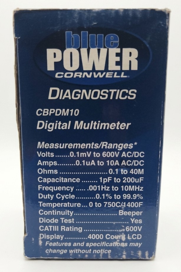 Blue Power Cornwell CBPDM10 Digital Multimeter