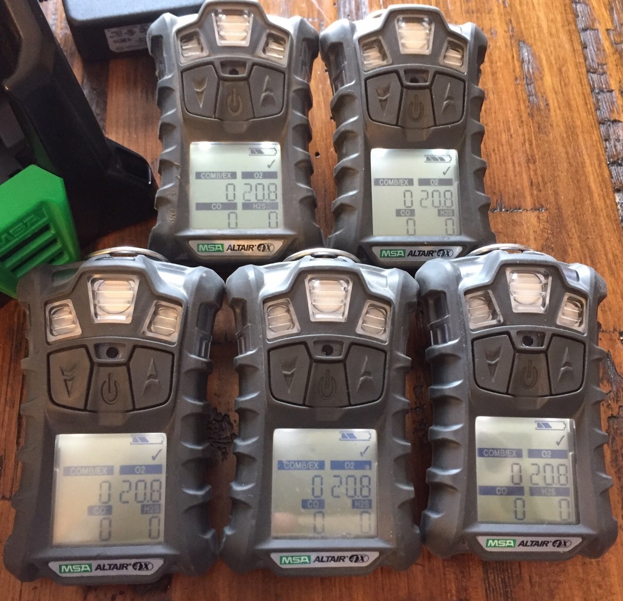 MSA altair 4X multi gas meter Monitor detector, O2,H2S,CO,LEL Charger #2