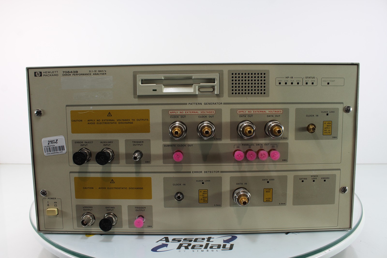 Agilent HP 70843B 12Gb/s Bit Error Rate Tester BERT UHF Analyzer