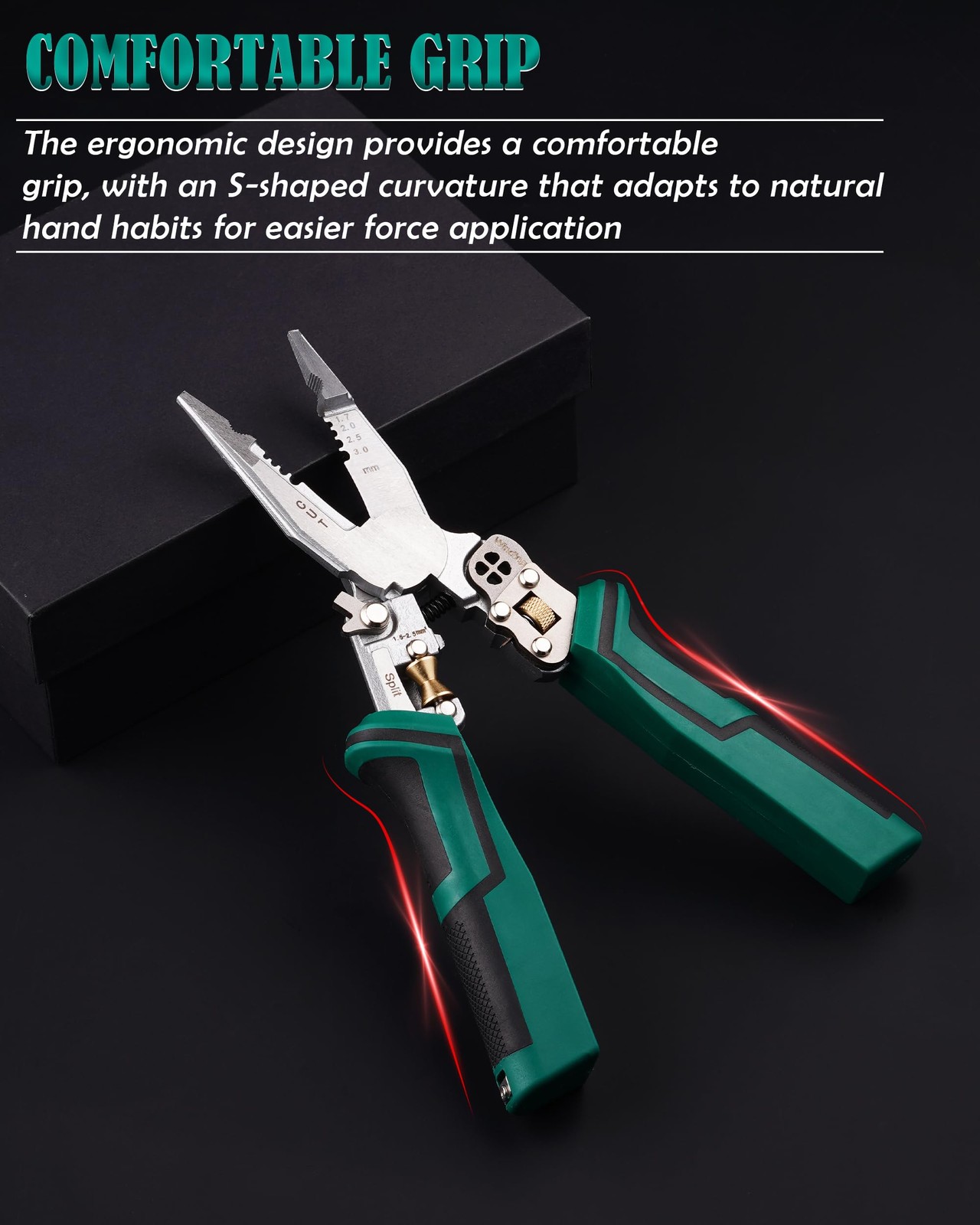Faitio upgraded 8 in 1 Wire Strippers with Voltage Tester, Green