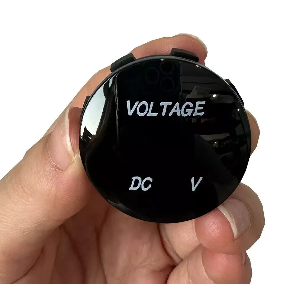 Battery Volt Meter LED Colour Display 12v Digital Voltage Gauge for Motorcycle