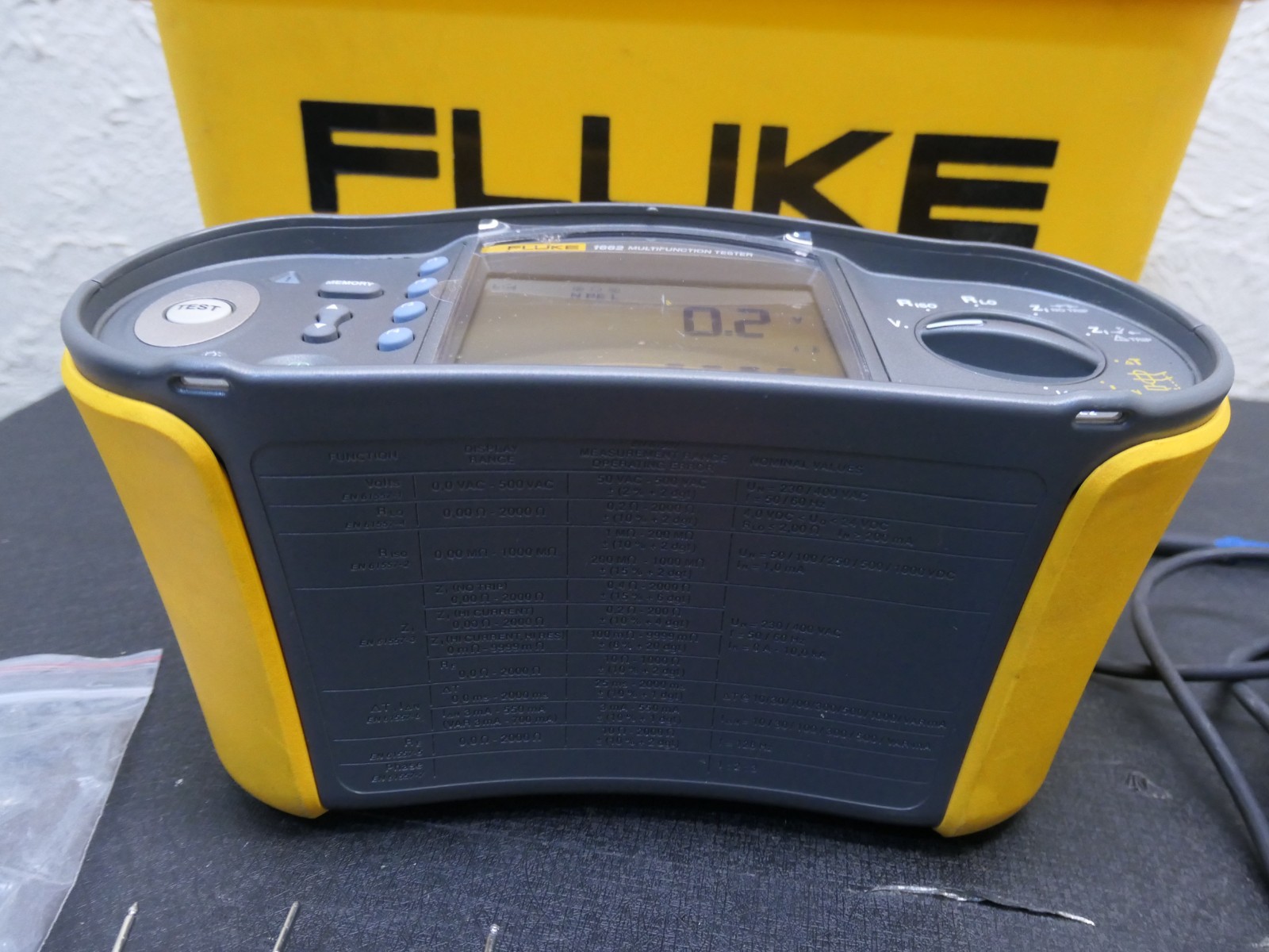 Fluke 1662 US Multifunction Installation Tester