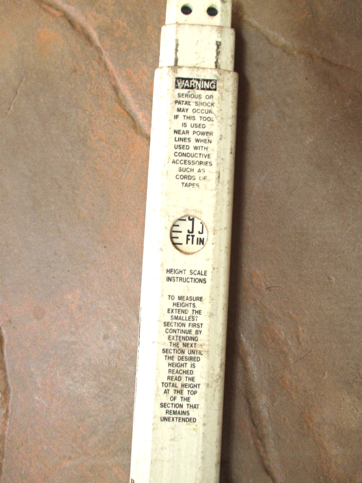 Crain Survey / Surveyor Level / Leveling Fiberglass Grade Rod. CR-13-I, # 920022
