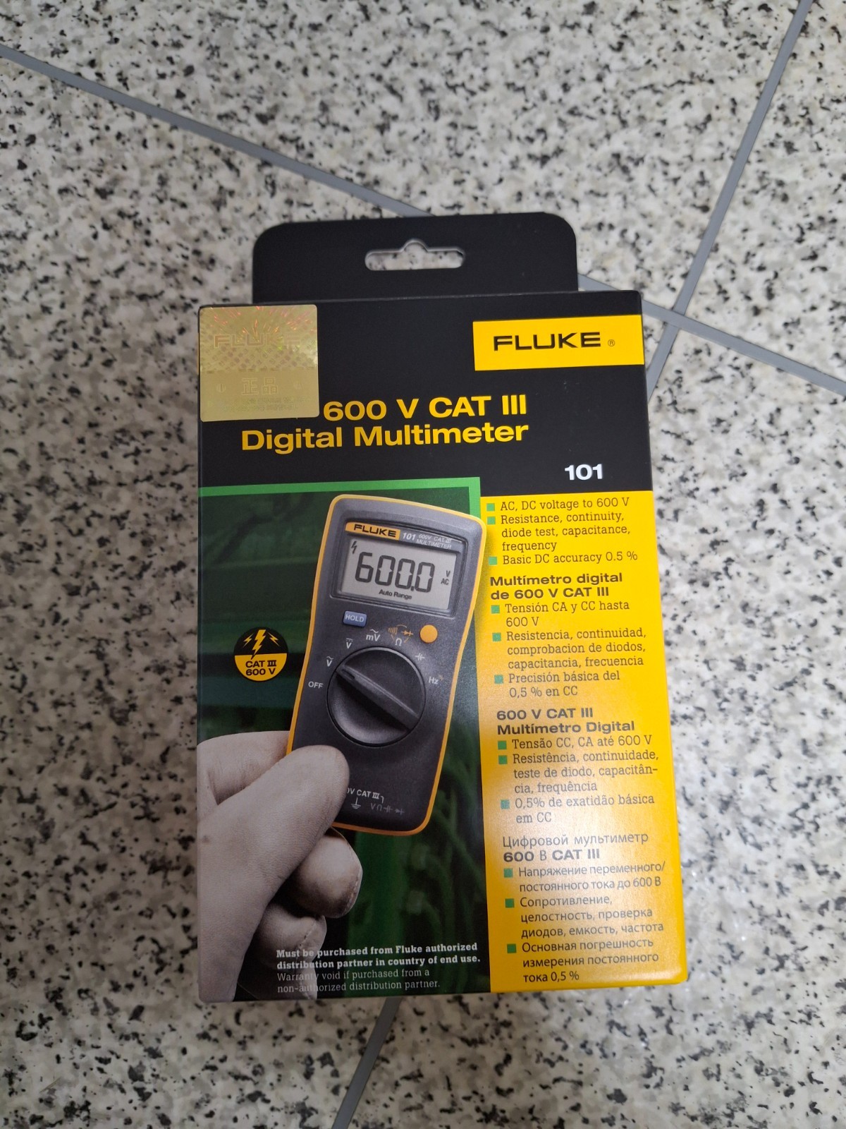 Digital Tester Fluke 101 Basic Pocket Digital Multimeter English Version Free Tr