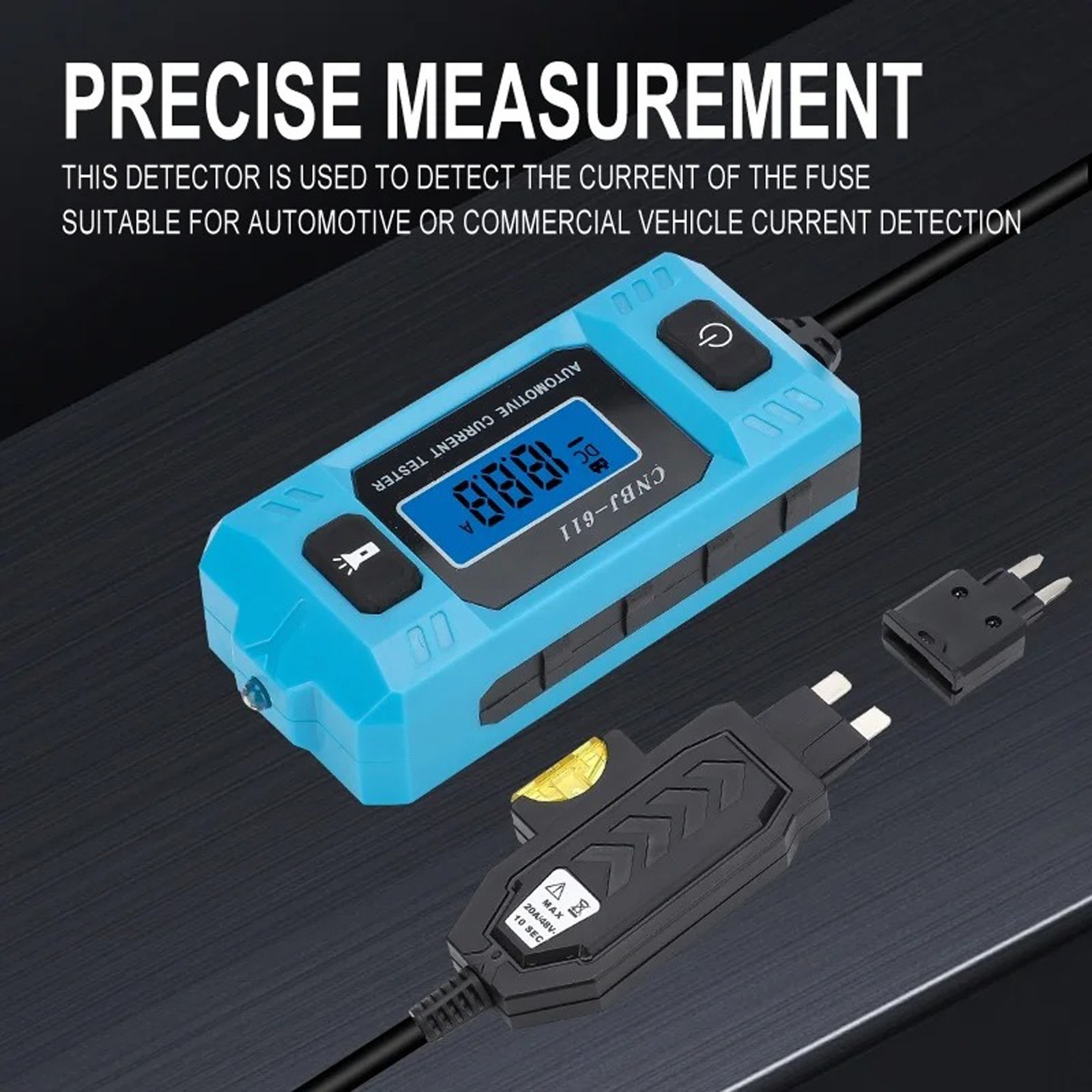 Automotive Circuit Fault Probe Tester,Portable High-Precision Current Tester 20A