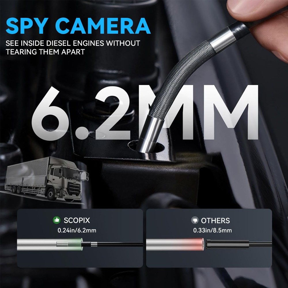 SALE! Ralcam 4-Way 720° Inspection Borescope Endoscope Camera 3.3ft Semi Rigid