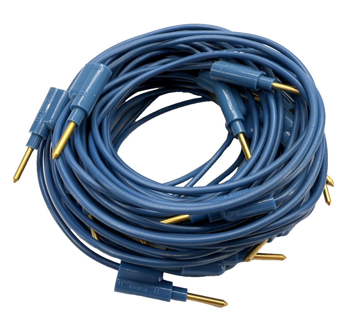Lot of 11x Pomona Electronics P-36-6 Pin Tip Plug Patch Cord, Stackable, 36in