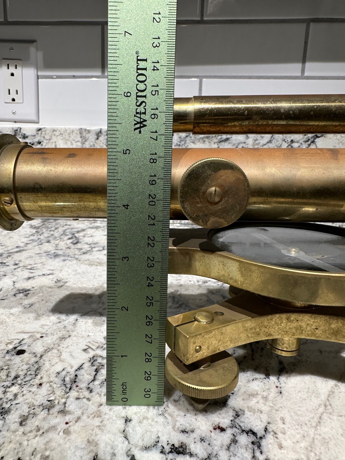 BRASS THEODOLITE Stanley London UK Antique Surveyor’s Instrument Early 1900’s
