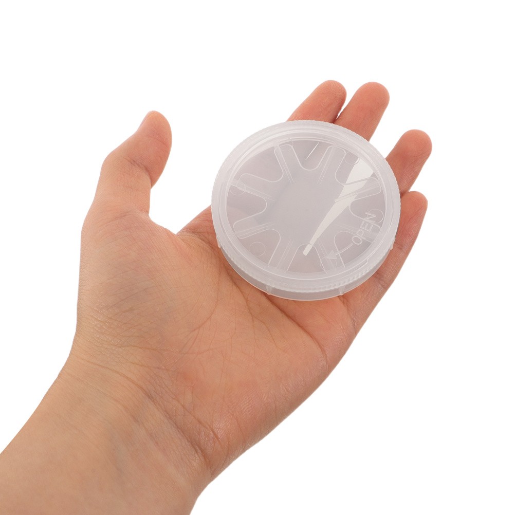 2Pcs Single Wafer Carrier Case: 2″ Cleanroom Storage Box, Includes Container,