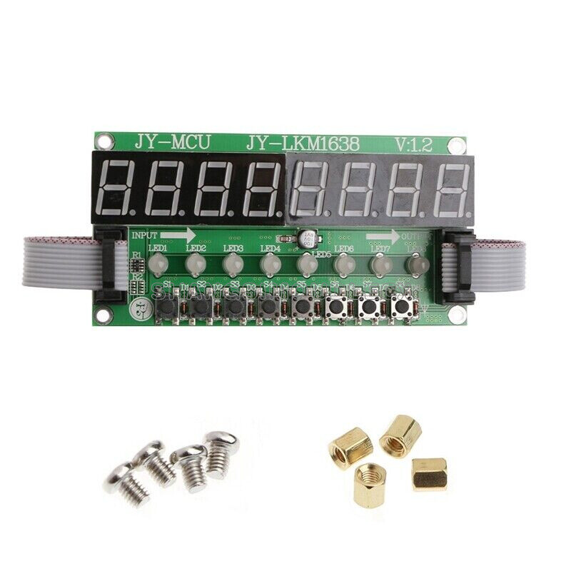 8x Digital Tube+8x Key+8x Double Color LED Module TM1638 For Arduino