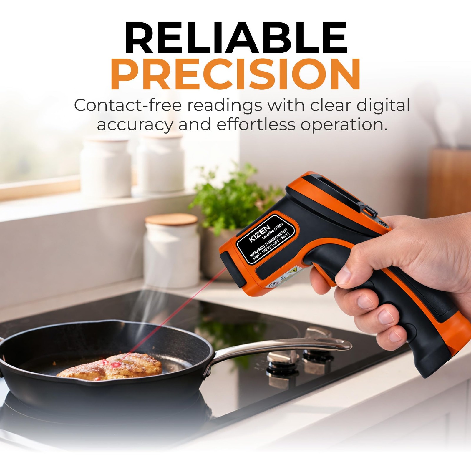 Infrared Temperature Gun – Handheld Surface Infrared Thermometer for Griddle,…