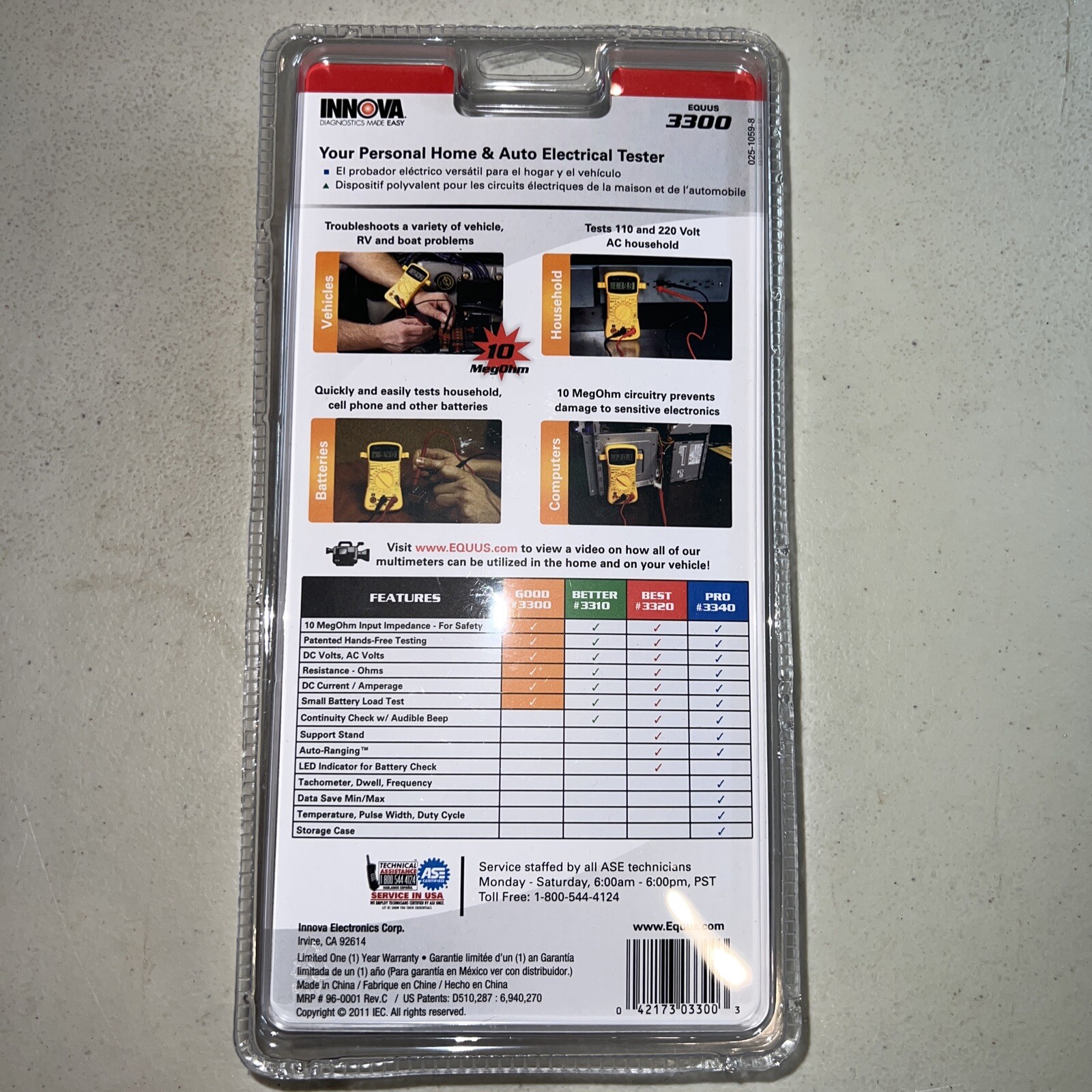 INNOVA 3300 Hands-free Digital Multimeter BRAND NEW FACTORY SEALED