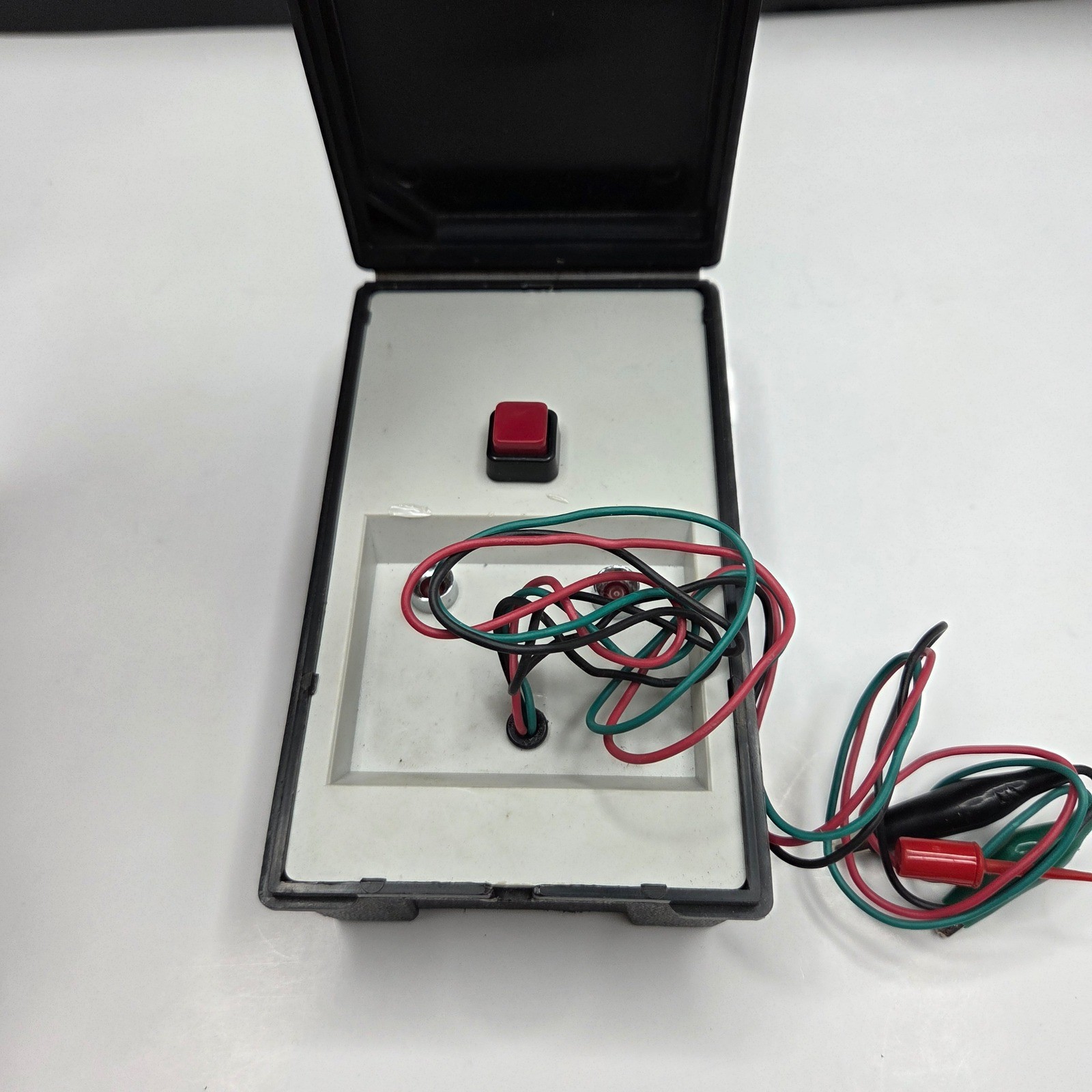 Unbranded Electronic Tester Tool With Alligator Clips Black Case Vintage