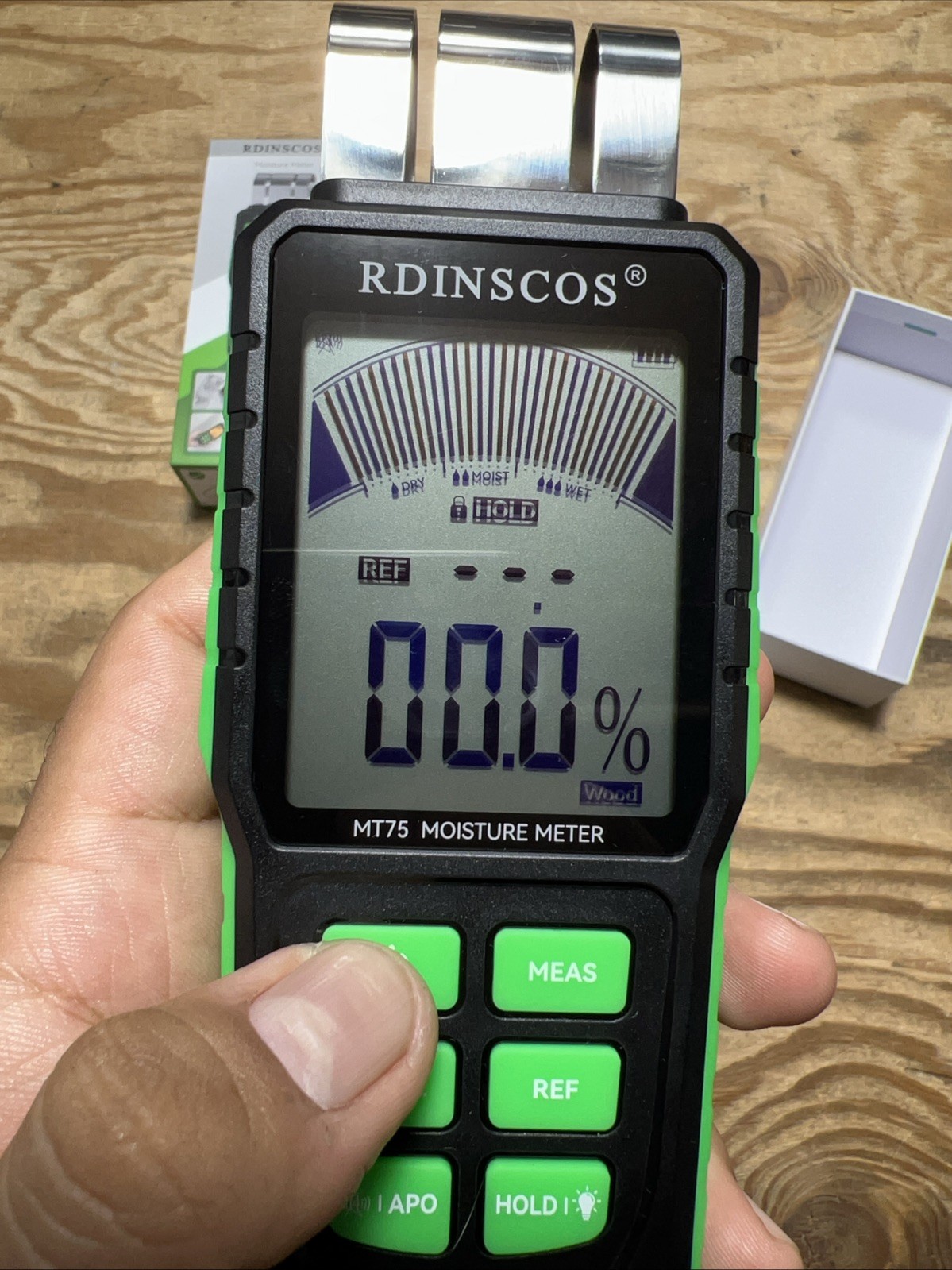 RDINSCOS Wood Moisture Meter Pinless Wall Moisture Meter Digital Moisture MT-75