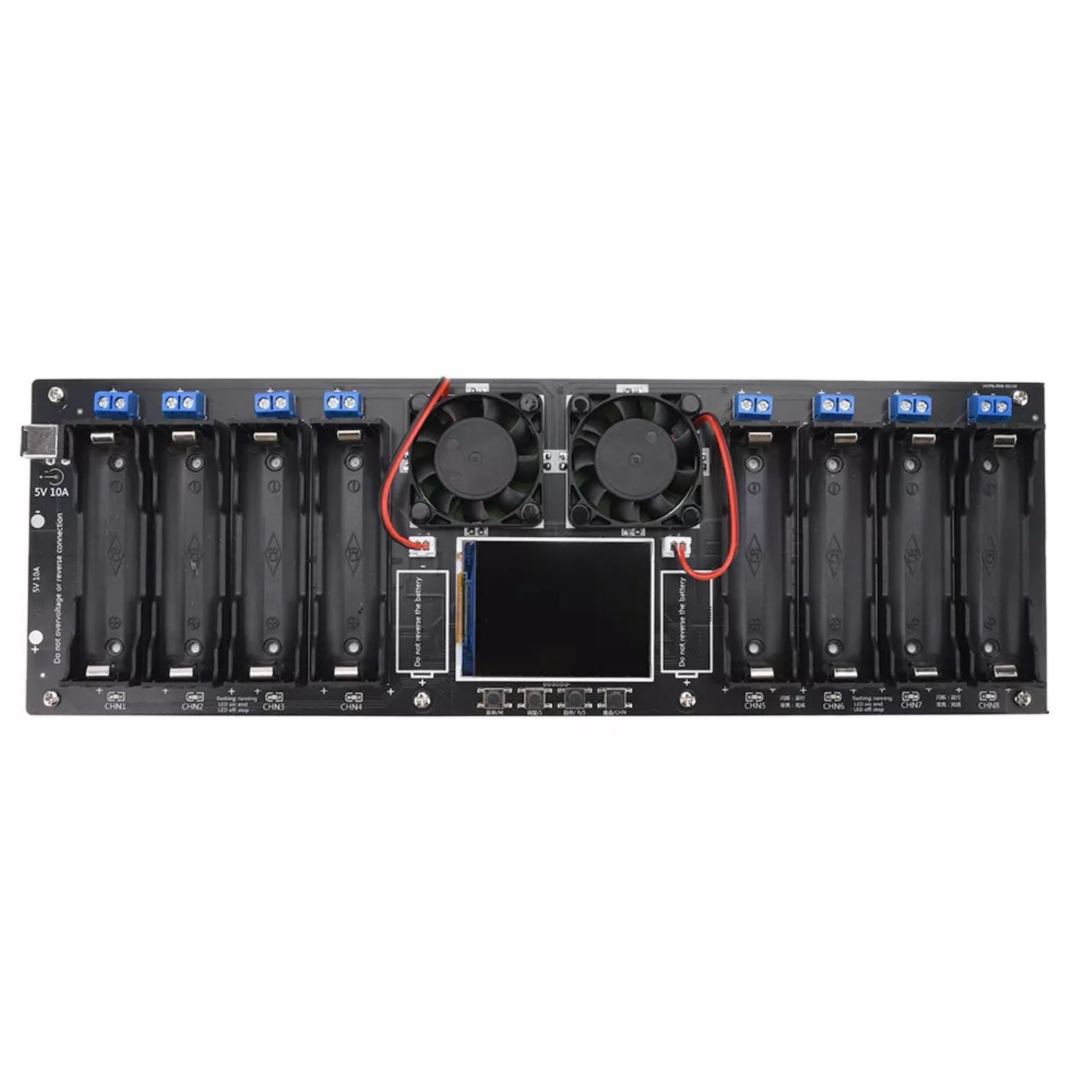8CH 2.4in LCD Screen Internal Resistance Tester Charging Discharging DC