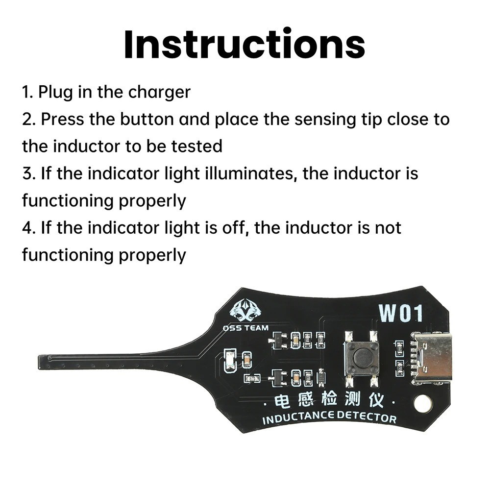 Universal Inductance Tester W01 Inductor Detectors With Compactly Construction