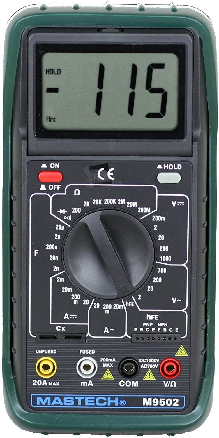 Sinometer M9502 AC/DC 31-range 20A Digital Multimeter with adjustable LCD