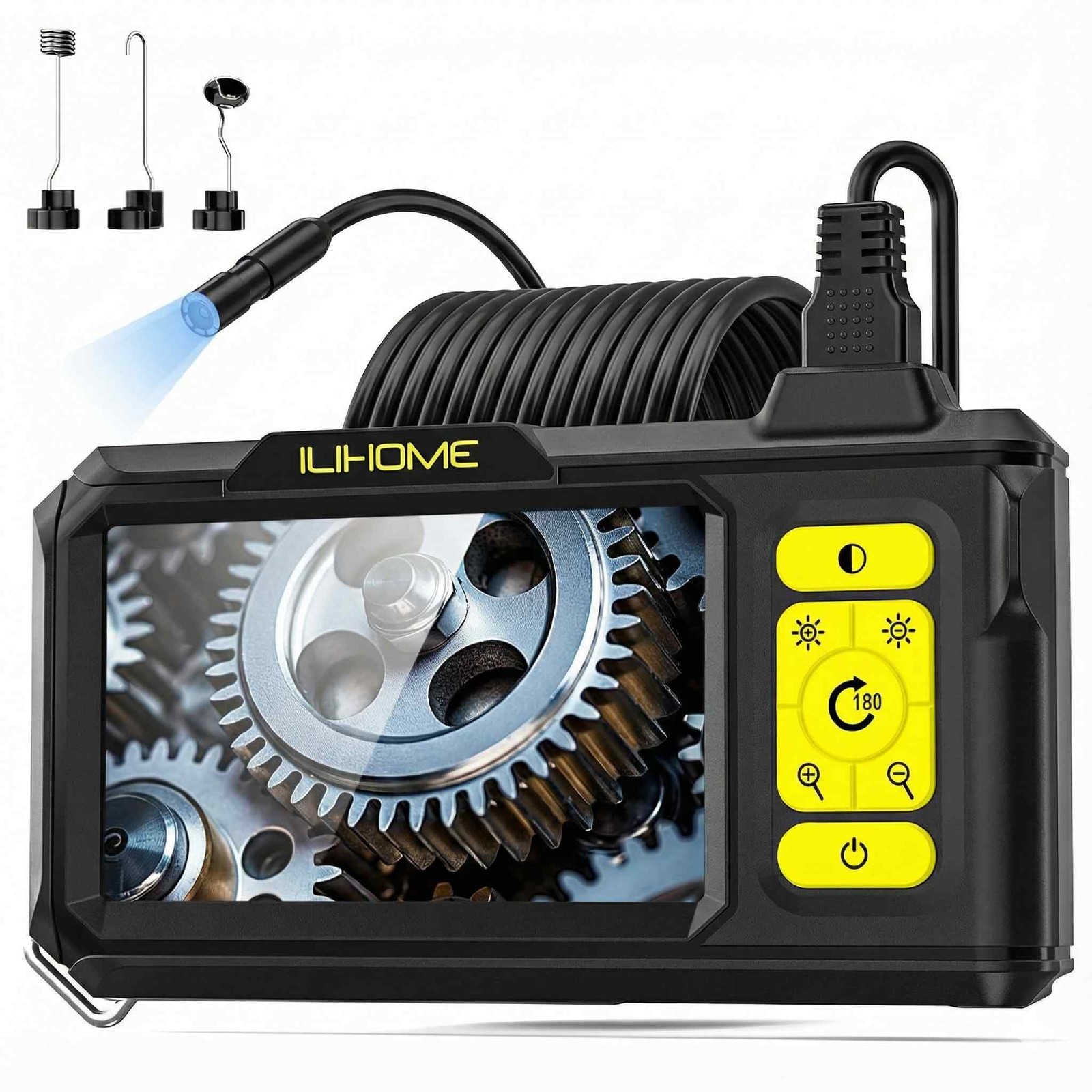 1080P HD Endoscope Inspection Camera 4.3″ Screen 8 LED Waterproof Boroscopio