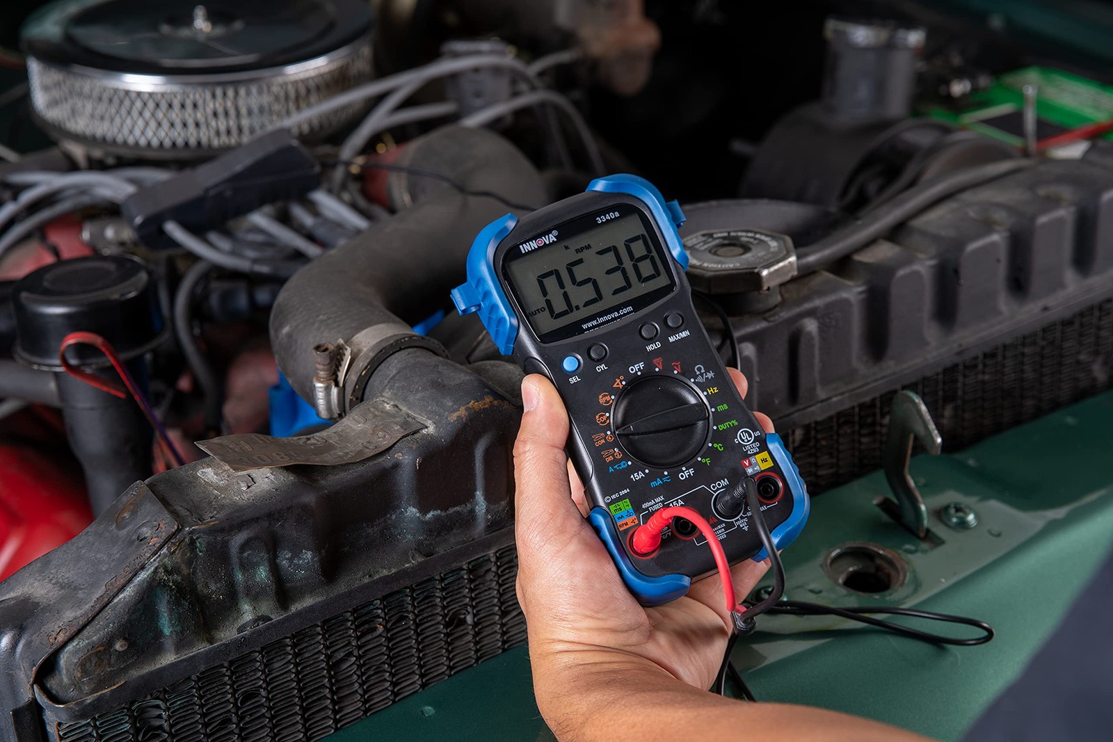 Innova 3340 Automotive Digital Multimeter Engine Diagnostic Tool With Pro Fea…