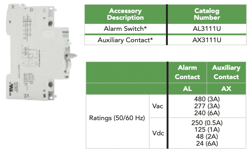 Noark UL1077 Miniature Circuit Breaker Alarm Switch Auxillary Contact
