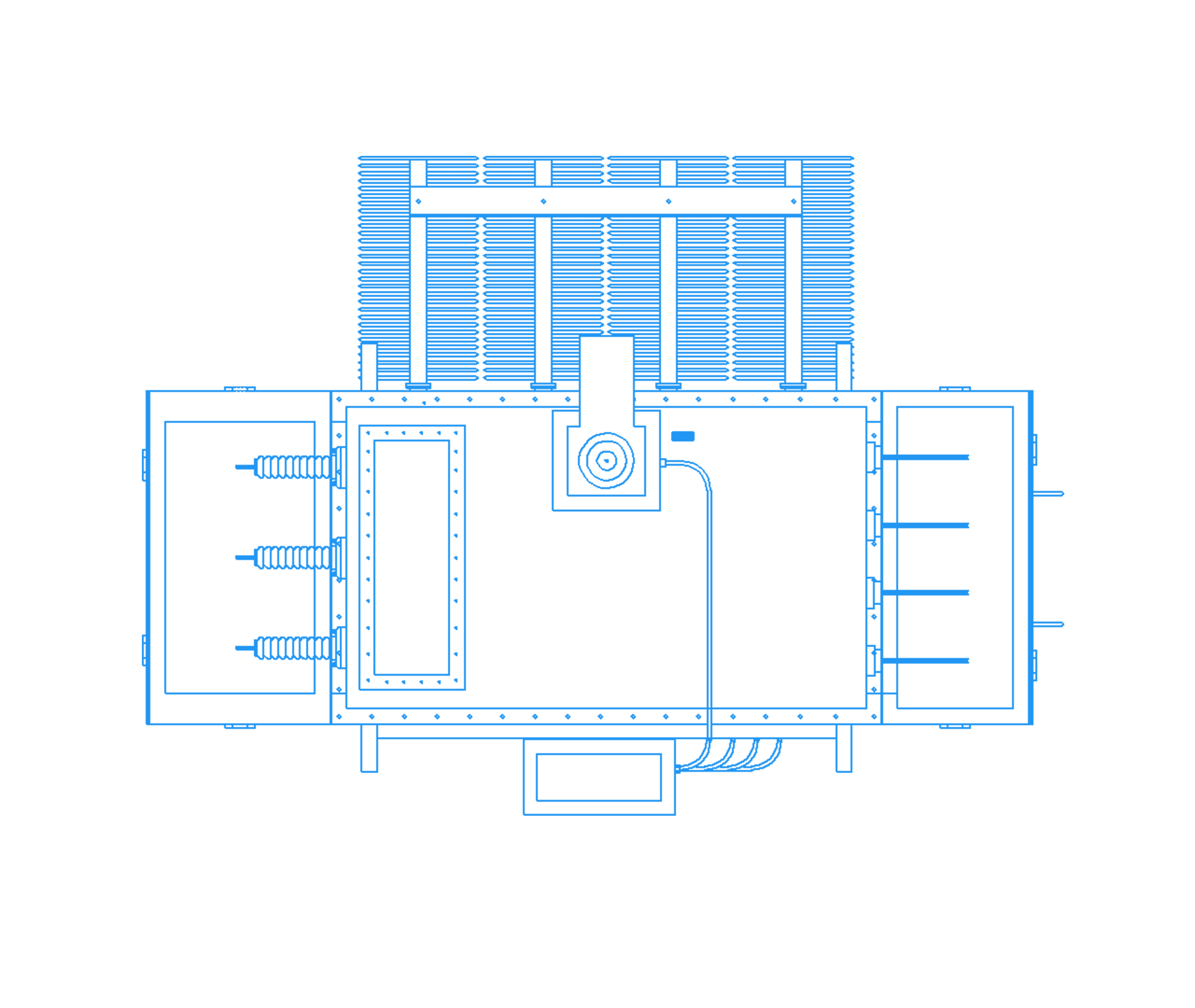 Power Transformer Radiator Drawing