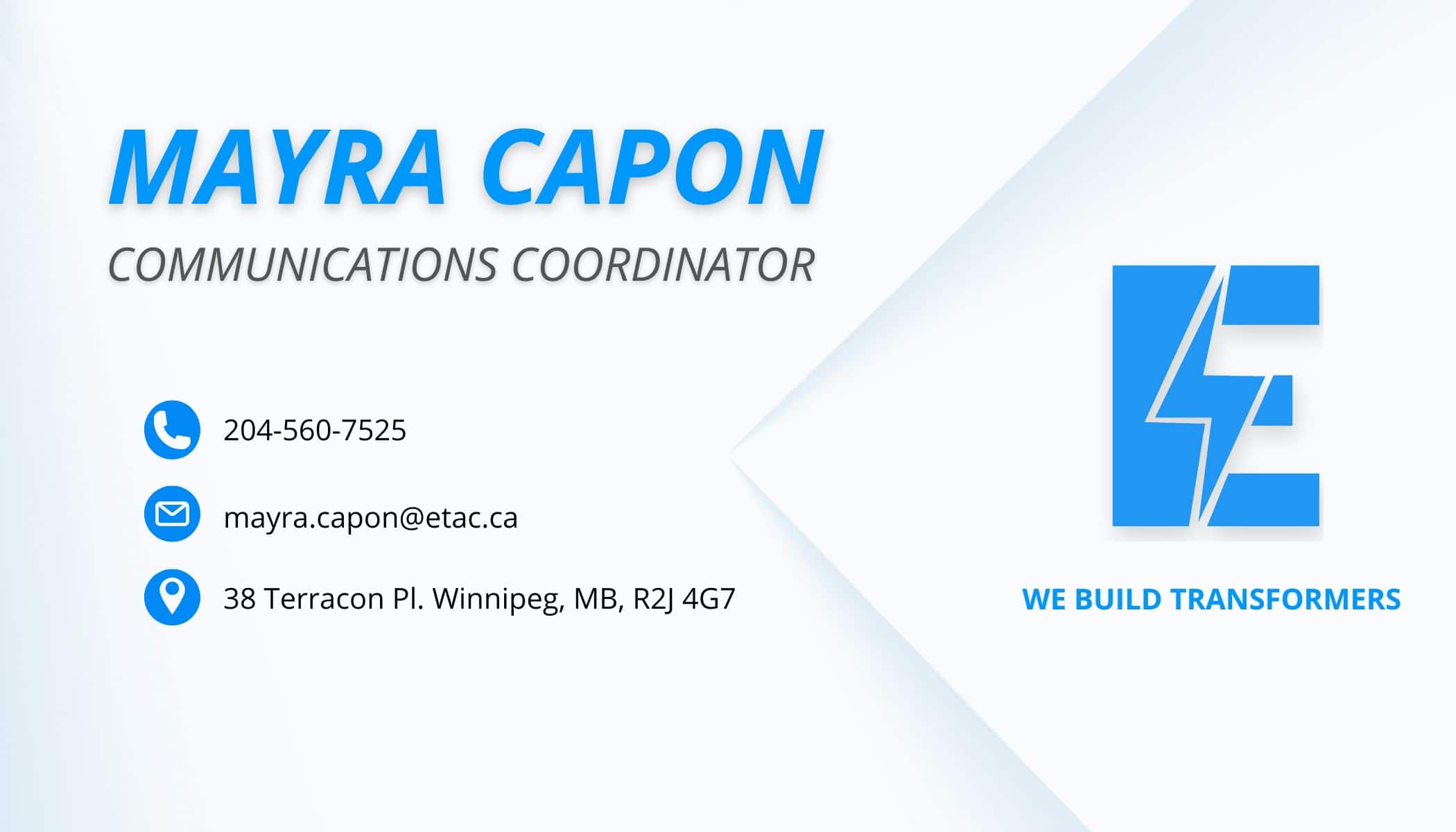 MAYRA CAPON COMMUNICATIONS COORDINATOR